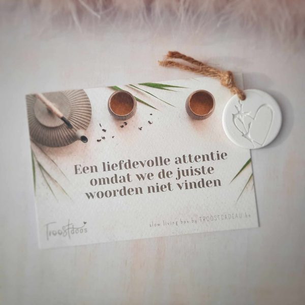 Rouw attentie kaart 'een liefdevolle attentie'