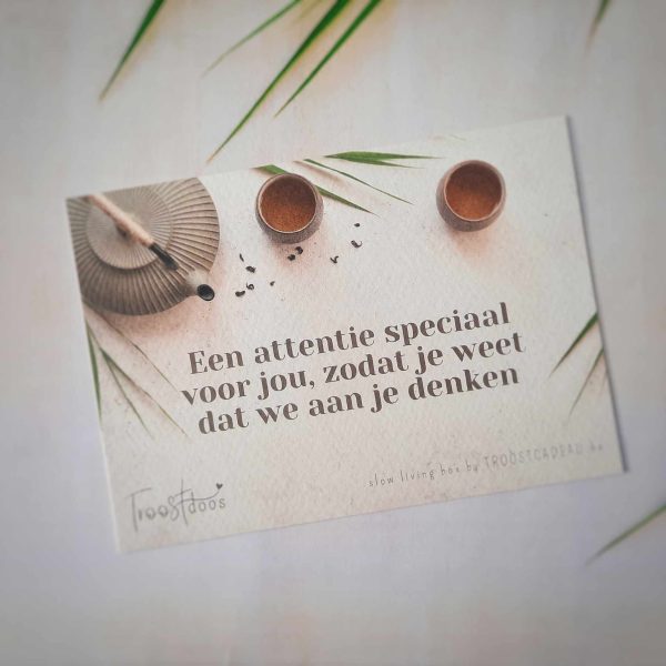 Troostende woorden troost cadeau rouw 'een attentie speciaal voor jou'