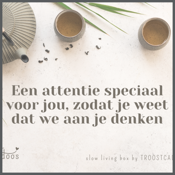 kaart Troostdoos 'een attentie speciaal voor jou'