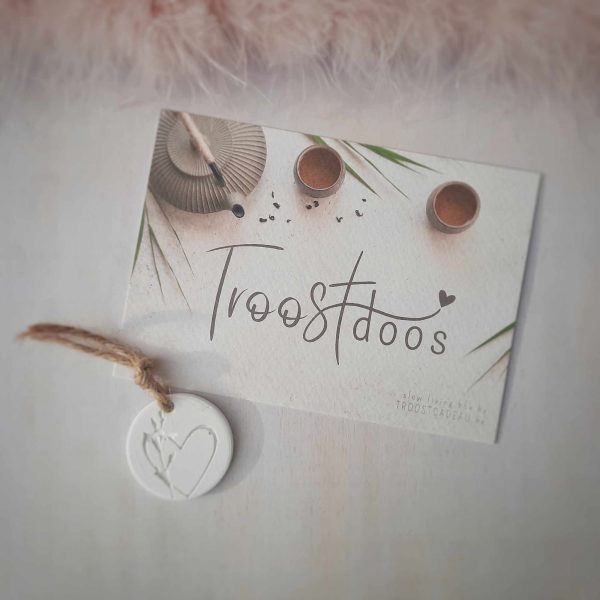 Troost cadeau kaart 'troostdoos'